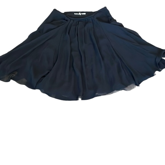 3.1 Phillip Lim Black 100% Silk Midi Skirt Size 6 - Picture 6 of 6